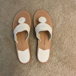 Jack Rogers Sandals /white/size 11/worn once